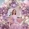 173Pcs Dusty Purple Balloon Arch Garland Kit, Double-stuffed Pink White Sand Lavender Lilac Light Purple Rose Gold Confetti Balloons for Baby Bridal Shower Wedding Birthday Party Decorations